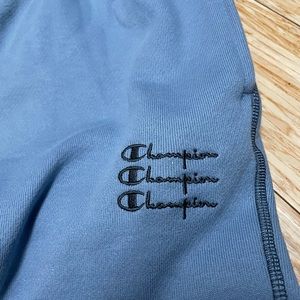 Reverse weave contrast stitch sweatpants joggers